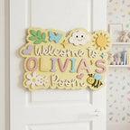 Sunshine Welcome Bedroom Door Sign