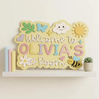 Sunshine Welcome Bedroom Door Sign