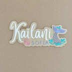 Custom Mermaid Baby Name Sign