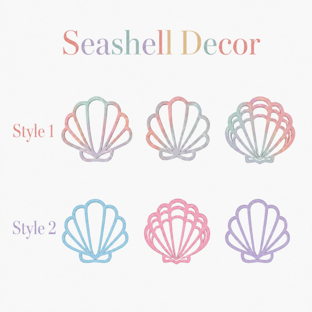 Mermaid Themed Initial Name Sign | Nautical Decor