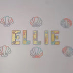 Mermaid Themed Initial Name Sign | Nautical Decor