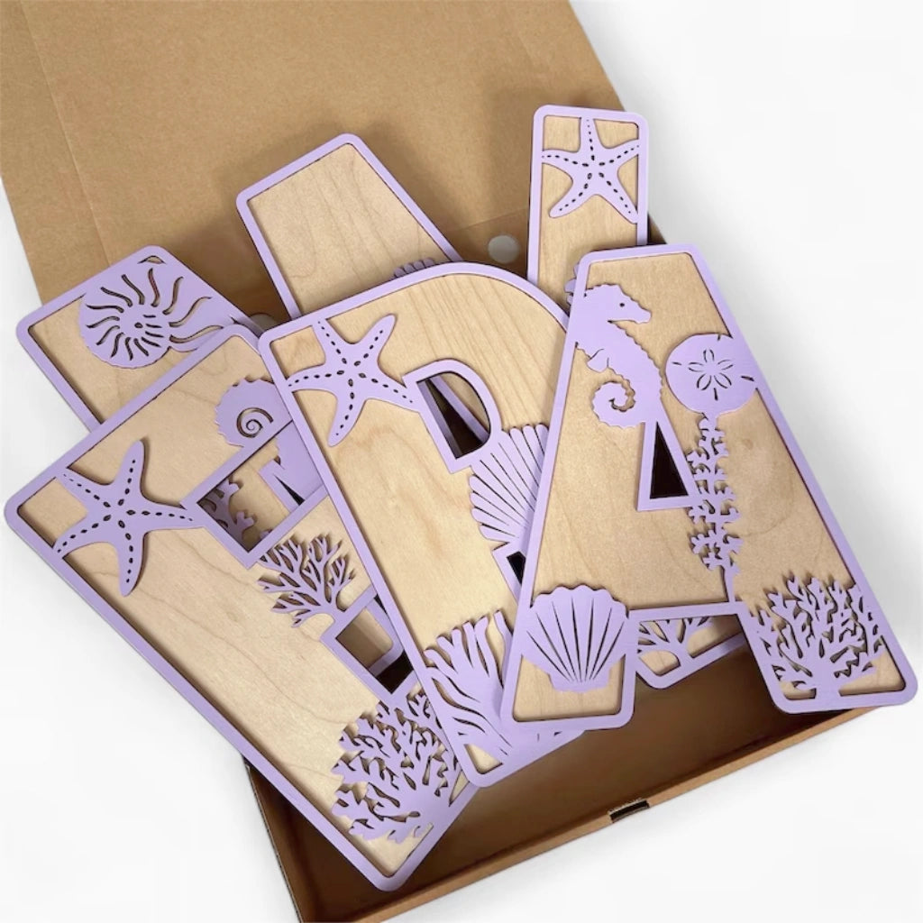 Under The Sea Name Letter Sign
