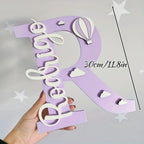 Hot Air Balloon Door Sign with Initial