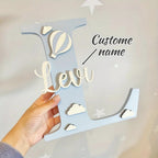 Hot Air Balloon Door Sign with Initial