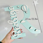 Hot Air Balloon Door Sign with Initial