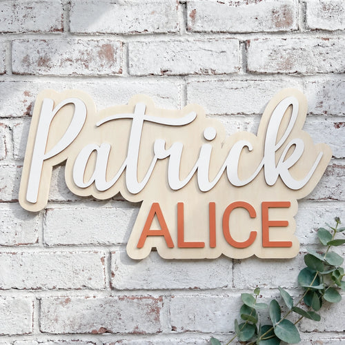 Custom Wooden Baby Name Sign