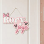 Minnie Bow Baby Girl Name Sign