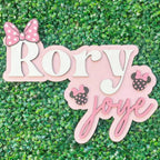 Minnie Bow Baby Girl Name Sign