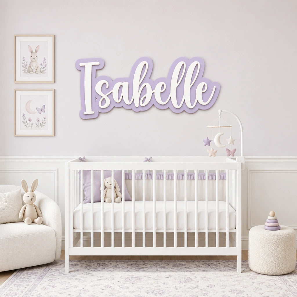 Personalized Layered Name Sign | One-Line Design