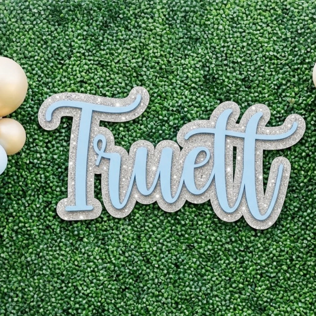 Personalized Layered Name Sign | One-Line Design