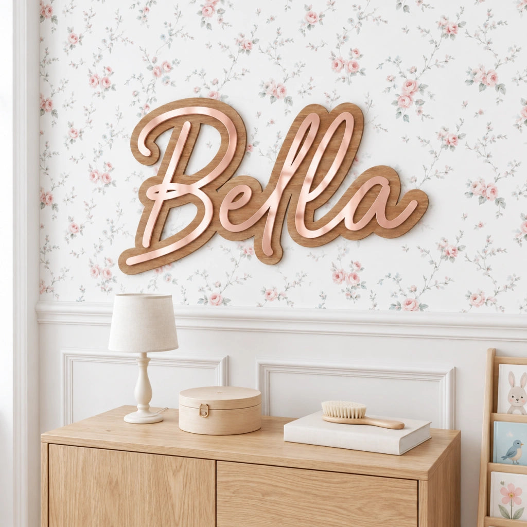Personalized Layered Name Sign | One-Line Design