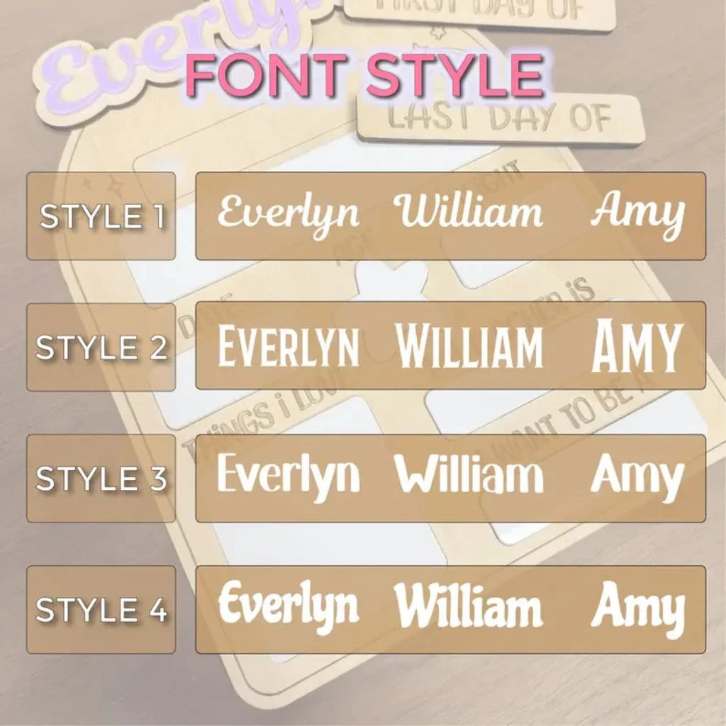 Stars First and Last Day School Sign