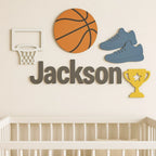 Sports Nursery Name Sign | Size Customizable