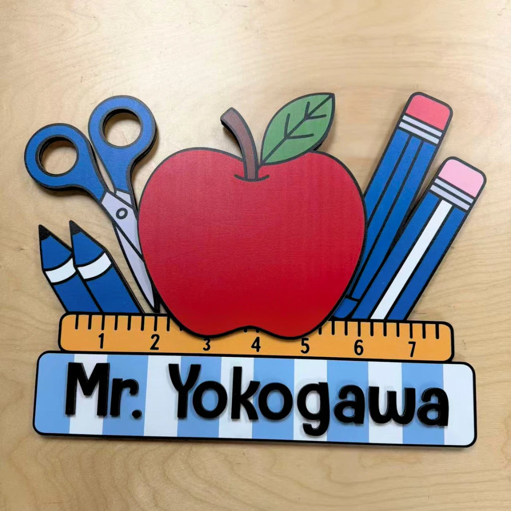 Personalized Teacher Door Sign