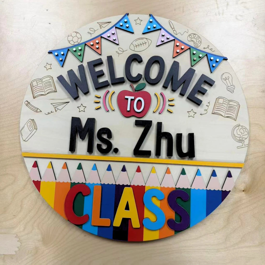 Teacher Welcome Door Sign