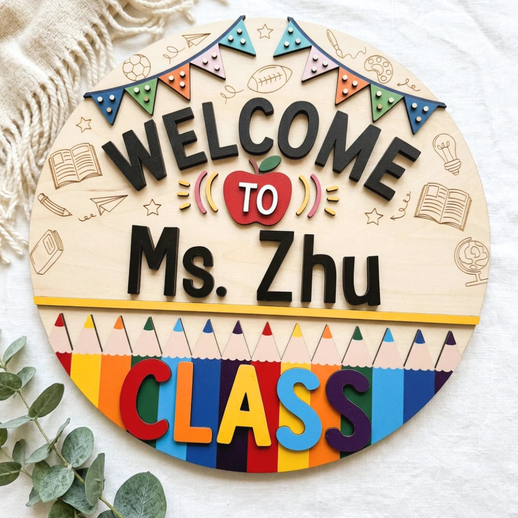 Teacher Welcome Door Sign