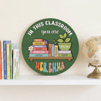 Custom Teacher Door Plaque | Multiple Color Options