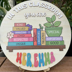 Custom Teacher Door Plaque | Multiple Color Options