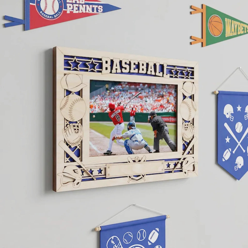 Personalized Baseball Photo Frame