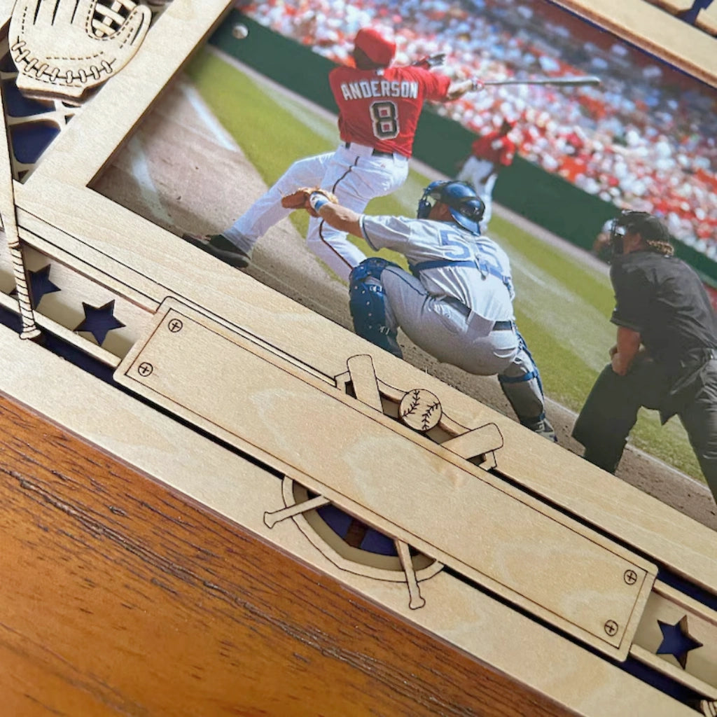 Personalized Baseball Photo Frame