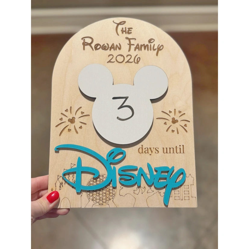 Countdown To Disney Magnetic Sign