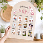 Personalized Baby First Year Photo Board