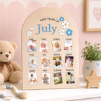 Personalized Baby First Year Photo Board