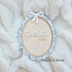 Pink Bow Birth Announcement Signs & Monthly Milestone Signs