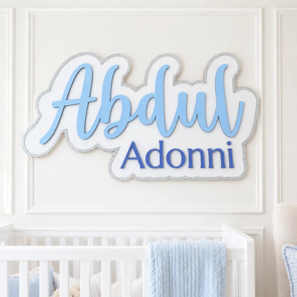 Custom Wooden Baby Name Sign