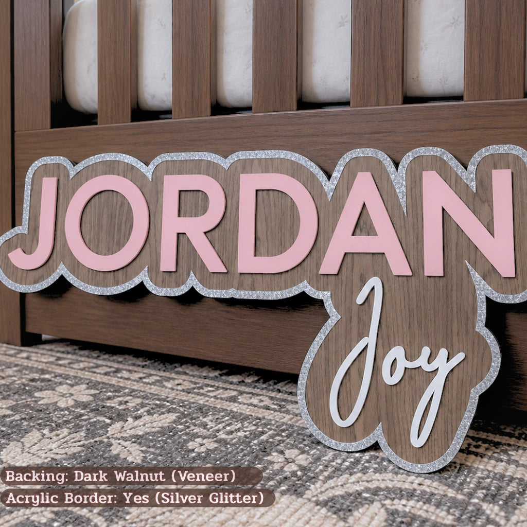 Custom Wooden Baby Name Sign
