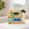 Kids Graduation Landscape Frame | Adventure Awaits Globe Design