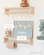 Birth Announcement Frame Sign | Newborn Gift
