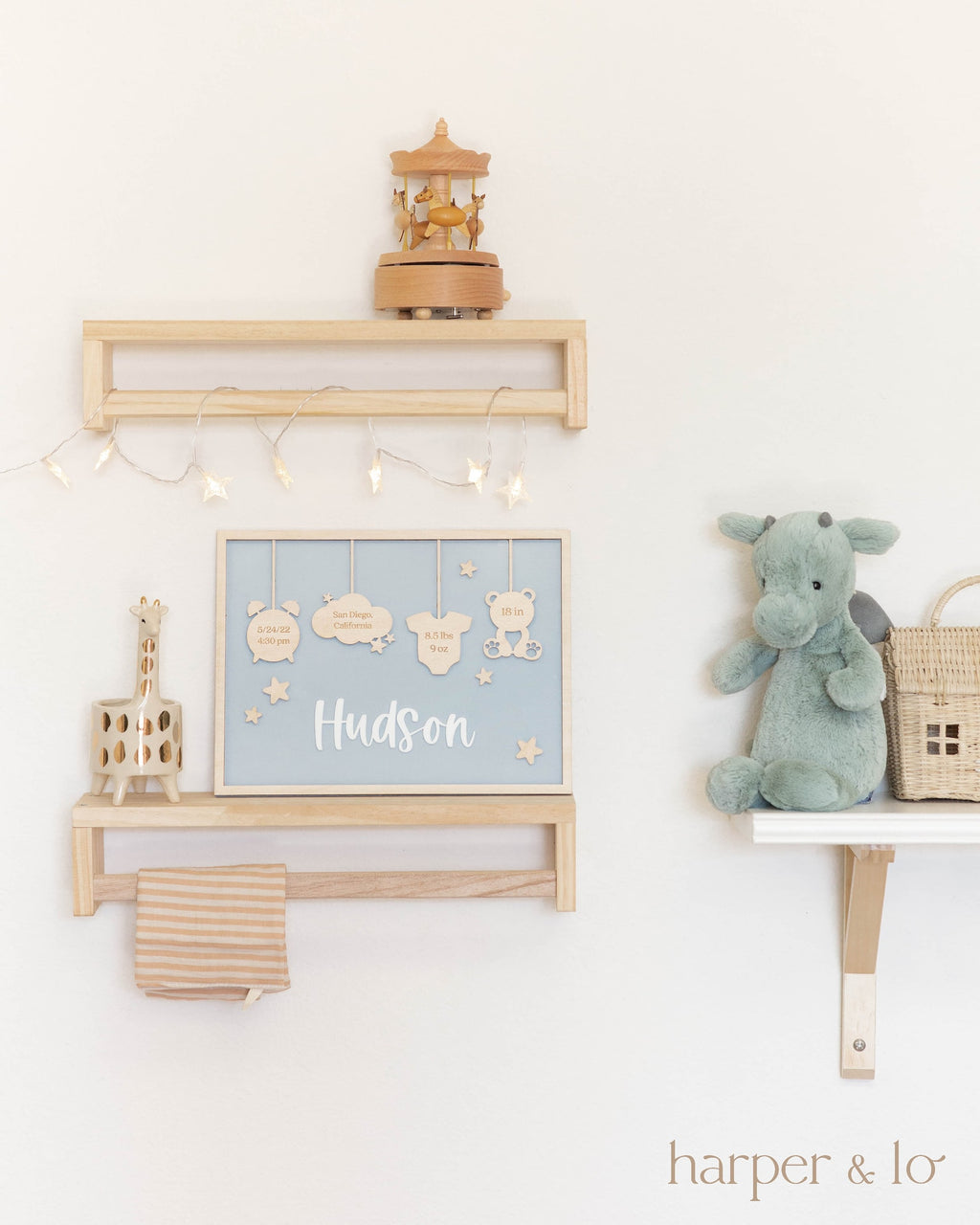 Birth Announcement Frame Sign | Newborn Gift