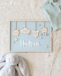 Birth Announcement Frame Sign | Newborn Gift
