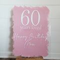 Custom Milestone Birthday Acrylic Sign
