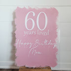 Custom Milestone Birthday Acrylic Sign