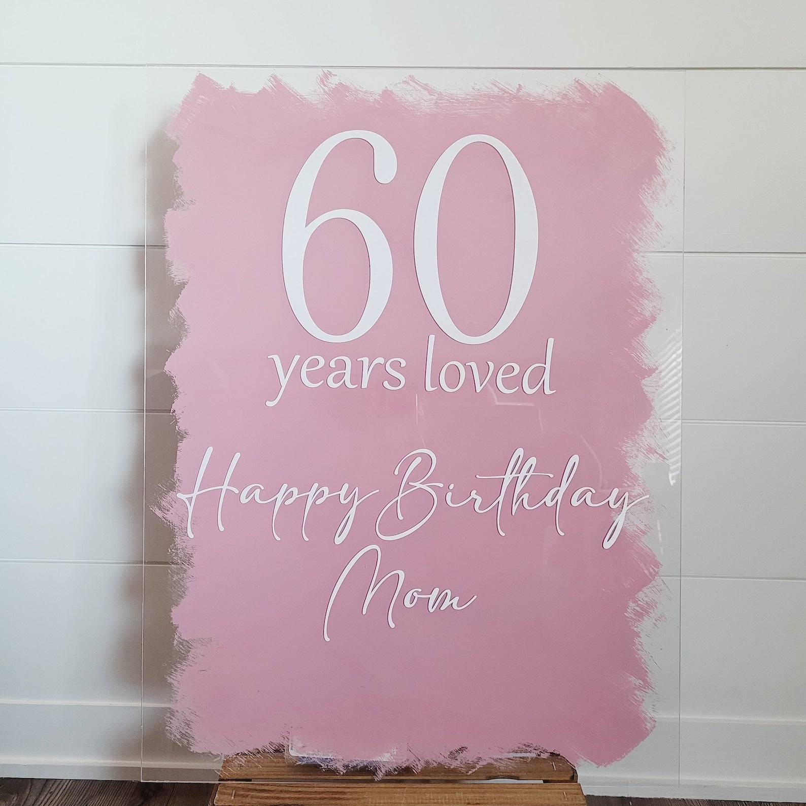 Custom Milestone Birthday Acrylic Sign