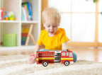 Fire Truck Wooden Piggy Bank | Customizable