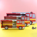 Fire Truck Wooden Piggy Bank | Customizable