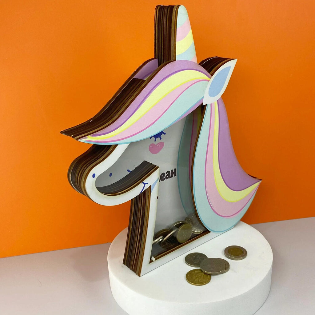 Personalized Unicorn Princess Piggy Bank