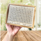 Travel Fund Box with Savings Goal Tracker