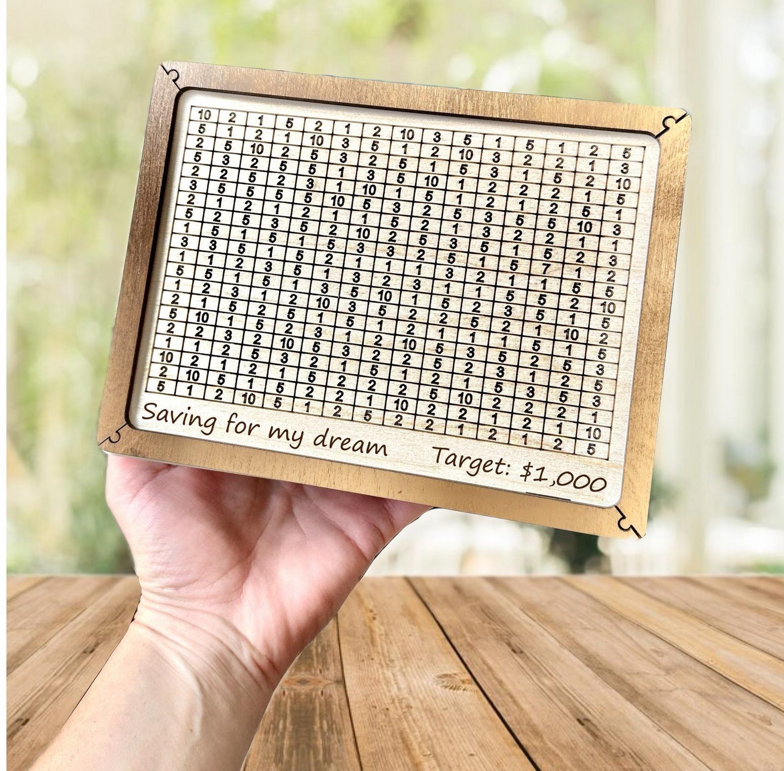Travel Fund Box with Savings Goal Tracker