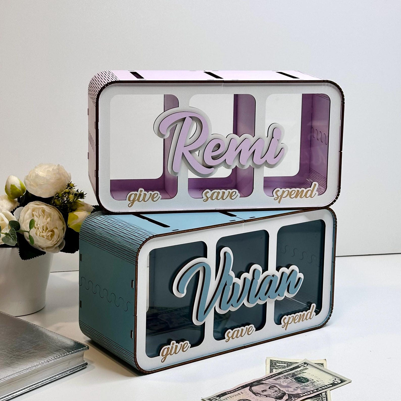 Spend Save Share Kids Piggy Bank | 3 Compartments