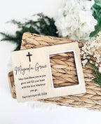 Wooden Baptism Picture Frame | Personalized
