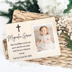 Wooden Baptism Picture Frame | Personalized