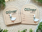 Goose Birth Announcement Name Sign