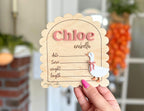 Goose Birth Announcement Name Sign
