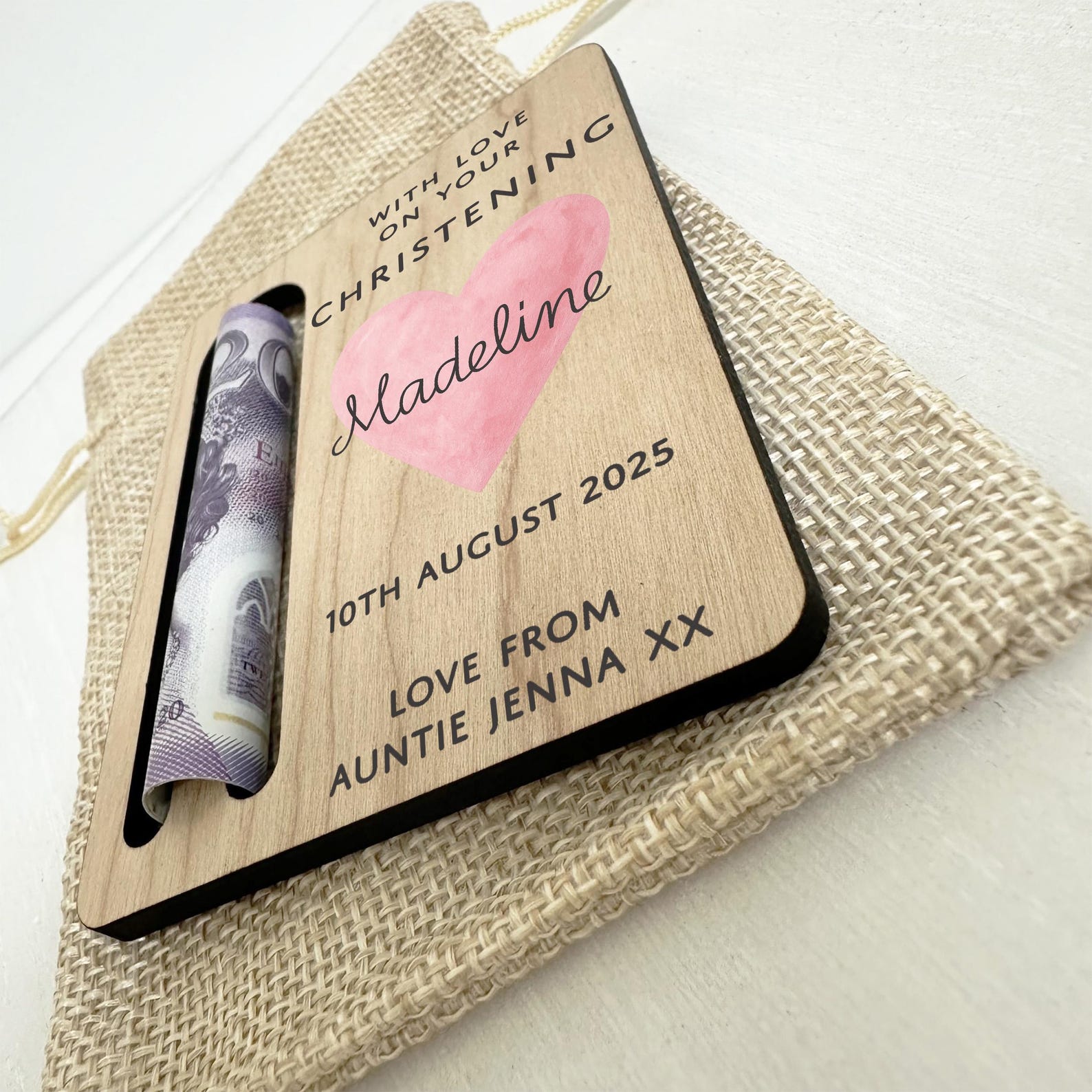 Baptism Money Gift Holder for Kids