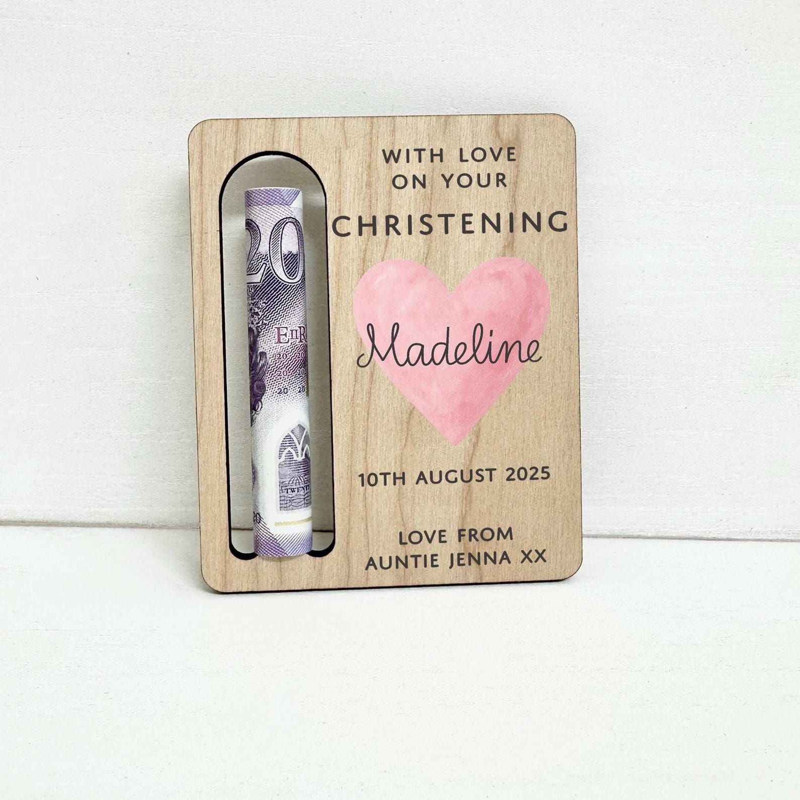 Baptism Money Gift Holder for Kids