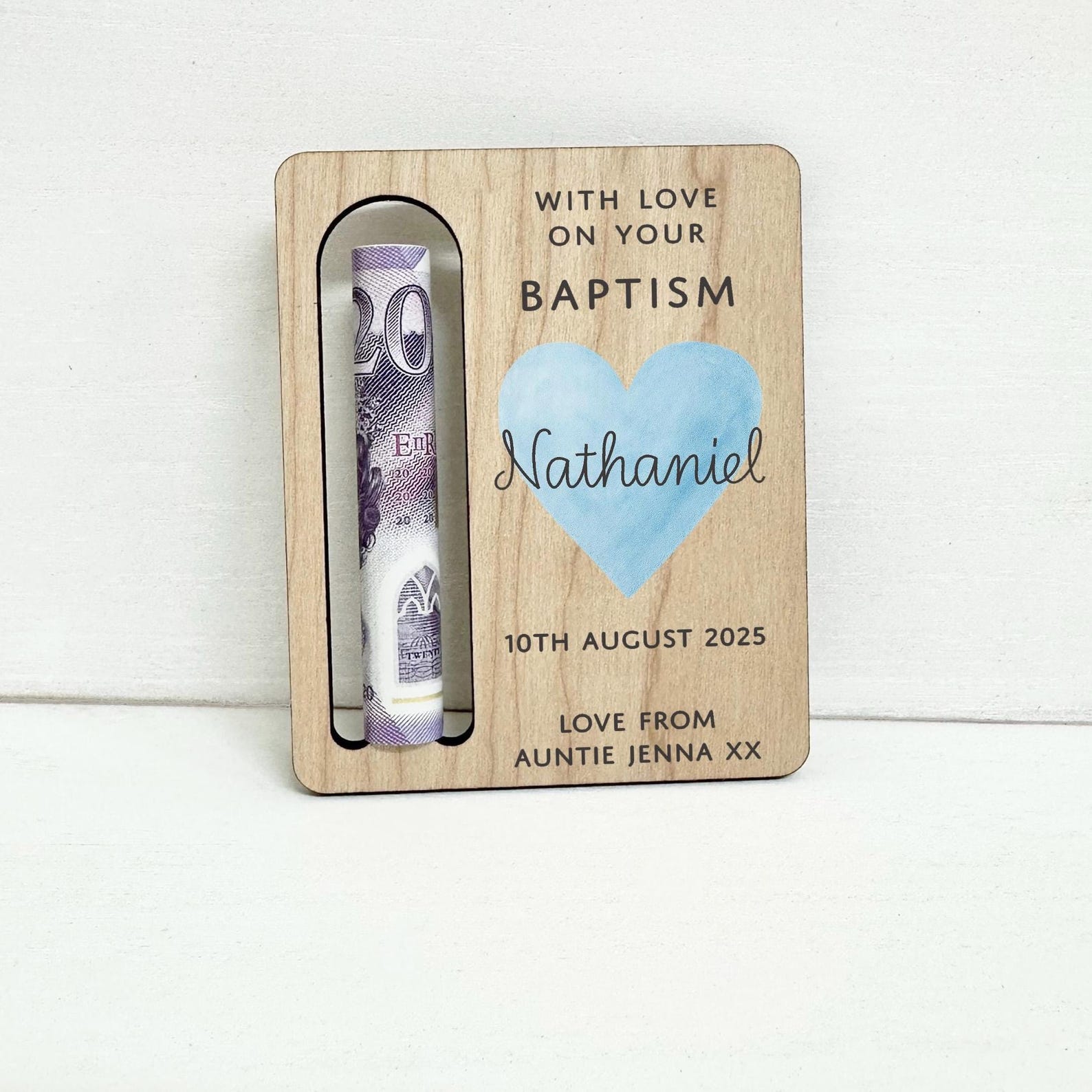 Baptism Money Gift Holder for Kids
